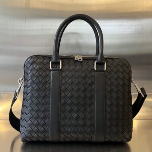 Bvlgari Briefcase Leather Bag
