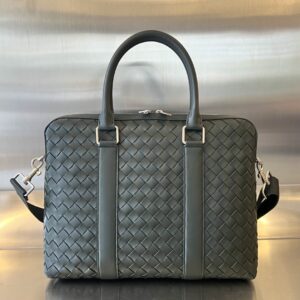 Bvlgari Briefcase Leather Bag