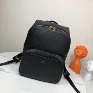 Gucci latest mens shoulder backpack with embossed leather