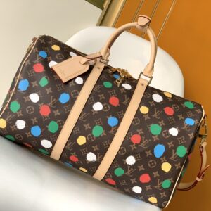 Keepall 45 travel bag with 3D polka dots