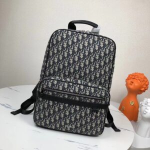 Dior Safari shoulder backpack with beige black Oblique
