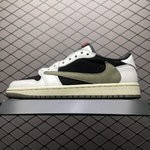 Travis Scott x Air Jordan 1 Low Olive Black Green DZ4137-106