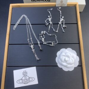 Vivienne Westwood skull bone necklace set