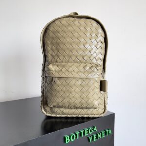 Beige brown colored backpack