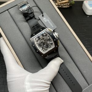 White ceramic tourbillon watch