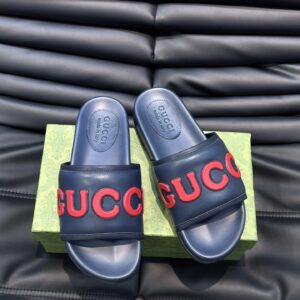 Gucci couple fashion wide-strap sandals