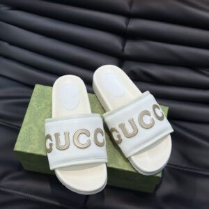 Gucci couple fashion wide-strap sandals