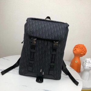 Dior Explorer shoulder backpack with black gray Oblique