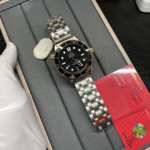 Omega Seamaster 300 mother of pearl black mother of pearl dial 41mm watch