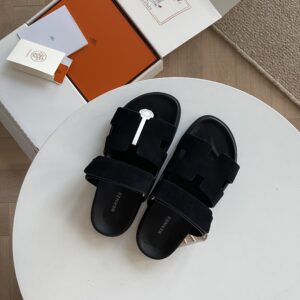 H brand cow leather functional cool sandals