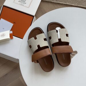 H brand cow leather functional cool sandals