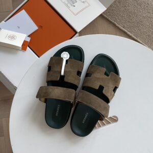 H brand cow leather functional cool sandals