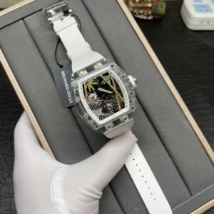 Panda crystal tourbillon watch