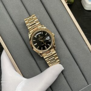 Rolex Chronograph Double Date Full Gold T-Diamond Dial
