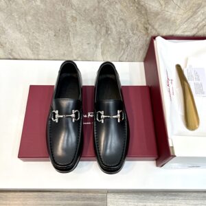 Ferragamo men's formal leather dress shoes