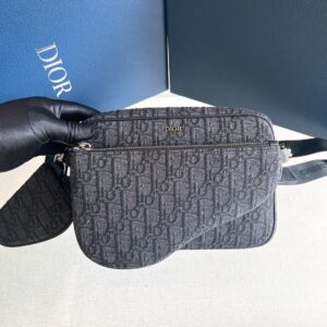 Men's triple saddle bag