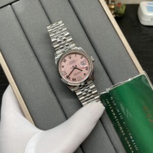 Rolex Datejust 36mm Roman Pink Dial