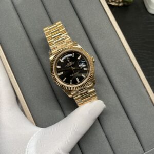 Rolex Datejust Double Date Golden Black Sugar 2836 Movement 40mm