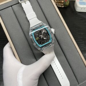 Crystal shell tourbillon watch