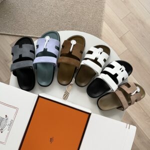 H brand cow leather functional cool sandals