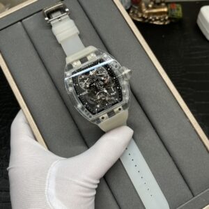 Tourbillon transparent watch