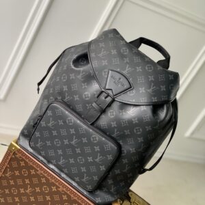 Montsouris shoulder bag with monogram eclipse canvas