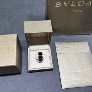 18k gold Cartier wide ceramic ring