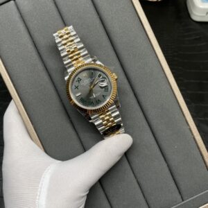 Rolex Datejust 41mm Rose Gold Green Dial 3235 Movement