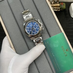 Rolex Daytona Series Platinum Steel Blue Face 4130 movement