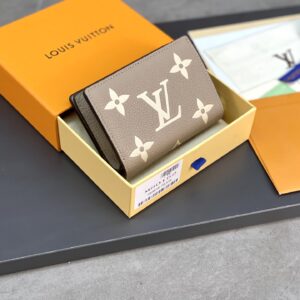 Compact Clea Money Clip Monogram Empreinte Apricot