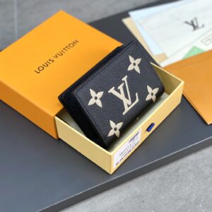 Compact Clea Money Clip Monogram Empreinte Black
