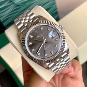 Rolex Datejust gray dial watch