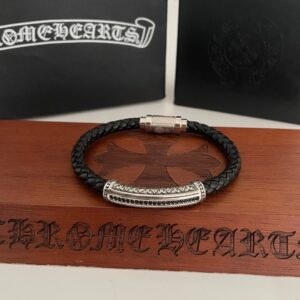 Chrome Hearts vintage leather rope bracelet