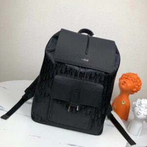 Motion backpack with Oblique print and leather details