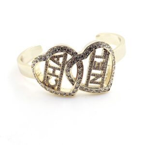 Chanel hollow heart bangle