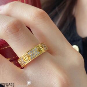 Cartier wide star nail ring