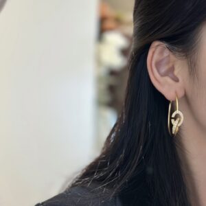 Dior Dedicated CD Earring in Soft Tone Pearl