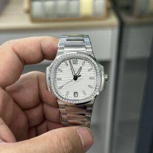 3K women's Audemars Piguet 7118 white dial diamond bezel