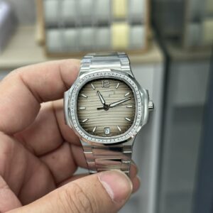 3K women's Audemars Piguet 7118 gray dial diamond bezel
