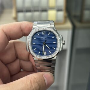 3K women's Audemars Piguet 7118 blue dial diamond bezel