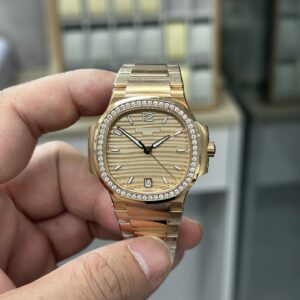 3K rose gold women's Audemars Piguet 7118 gold dial