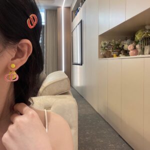 Dior Dedicated CD Earring in Soft Tone Pearl
