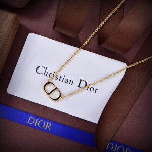 Dior letter earring necklace