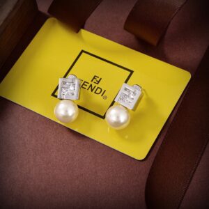 Fendi logo earring