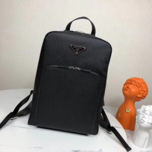 Saffiano Leather Backpack