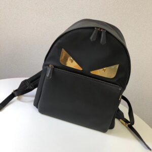 Nylon Leather Backpack