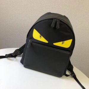 Nylon Leather Backpack