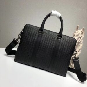 Dual-Compartment Briefcase with Premium Imported Calf Leather