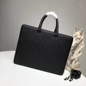 Men's Premium Customizable Briefcase Black Color 38x30x3.5cm