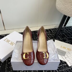 Dior Leather Lace-Up High Heel Shoes